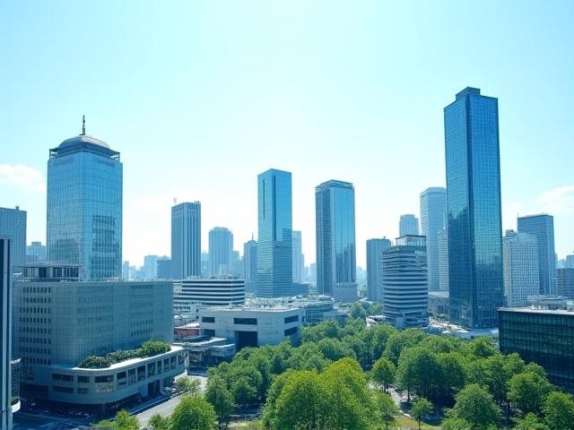 東京の近代的な街並み、Jidousha Rinのオフィス所在地